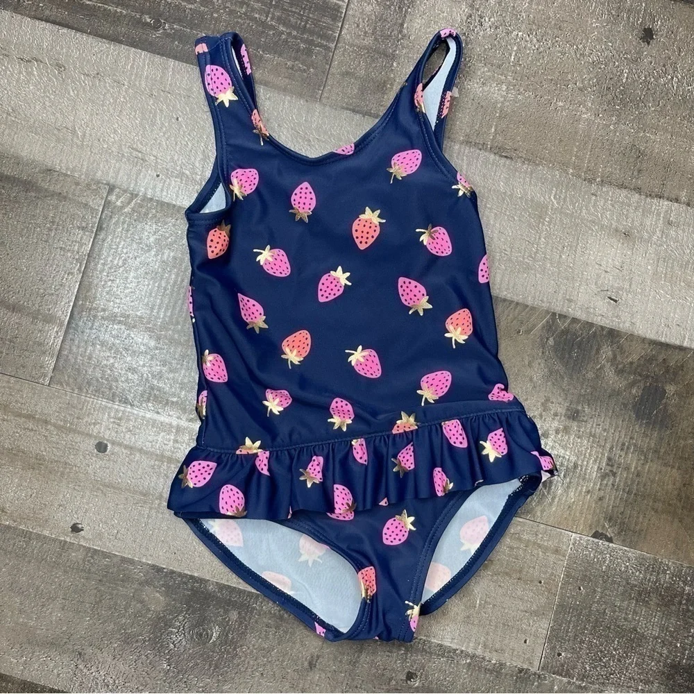 OshKosh Strawberry 🍓 One Piece Swimsuit size 18 months